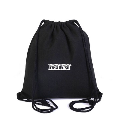 Cotton Canvas Drawstring Backpack