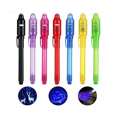 Invisible Ink UV LED Light Ballpen for Secret Writing