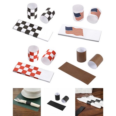 Elegant and Effortless: 500 Self-Adhesive Paper Napkin Rings