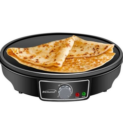 Brentwood 12-Inch Electric Non-Stick Crepe Pancake Maker and Griddle