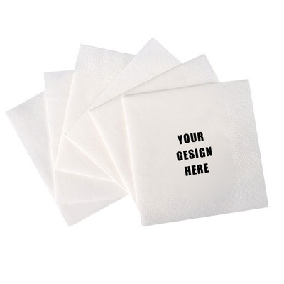 2 Ply White Disposable Napkins