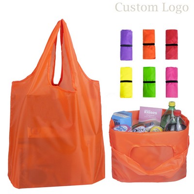 Large capacity reusable foldable shopping bag