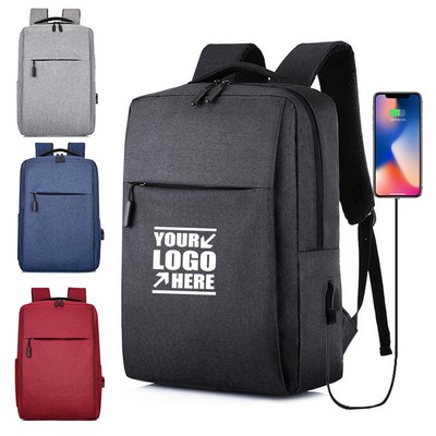 USB Connector Travel Laptop Backpack