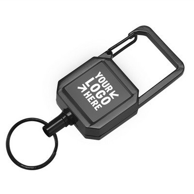 Badge Reel Key Chain with Carabiner