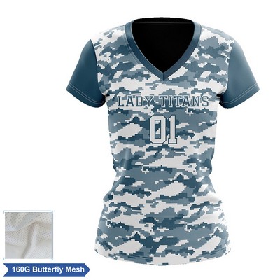 Women's Sublimation Flag Football Jersey - Butterfly Mesh