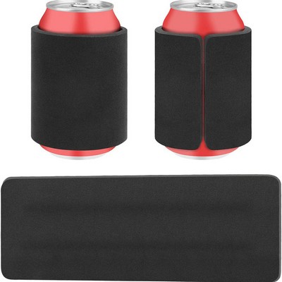 9"x3 1/2" Custom Full Color Imprint Neoprene Slap Wrap Beer/Soda Can Cooler Sleeve