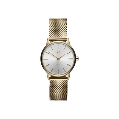 MVMT Avenue Woman's Ionic Plated Gold Watch w/White Dial