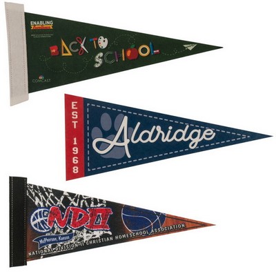 Mini Full Color Felt Pennant (4" X 10" X 0.05")