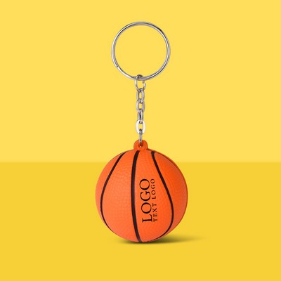 Basketball Stress Reliever Keychains