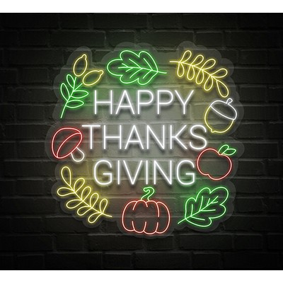 Happy Thanksgiving LED Neon Sign