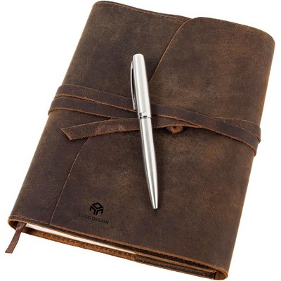 Refillable Leather Journal Lined Cover