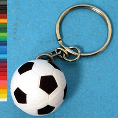 Mini Soccer Stress Ball Keychain