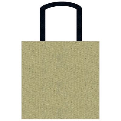 Econo Tote bag 16"X16" -Cross-stitched Handles-100% Natural Cotton Canvas-Webbing Handles