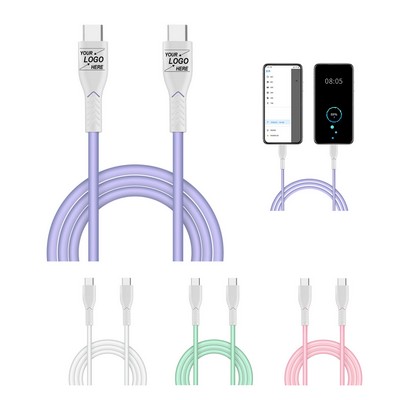 Macaron Charging Cable with Data Transfer and Customizable Options