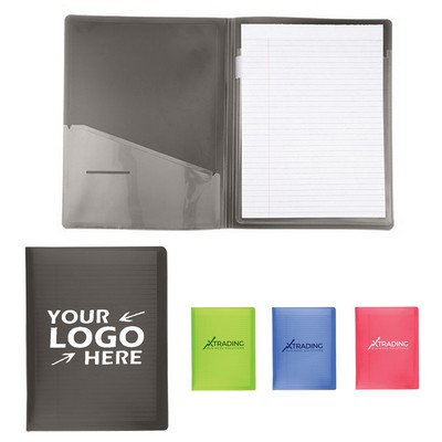 Translucent Branded Folder W/ Writing Pad