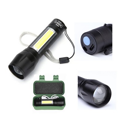 Compact Eco-Friendly Rechargeable LED Flashlight