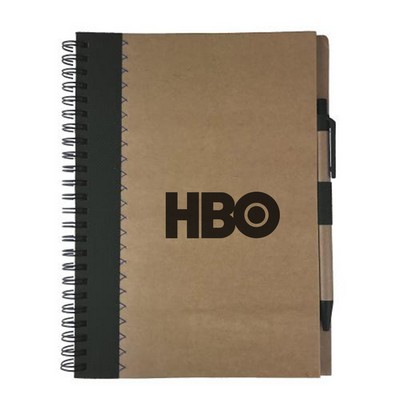 Spiral Notebook with one color pad print