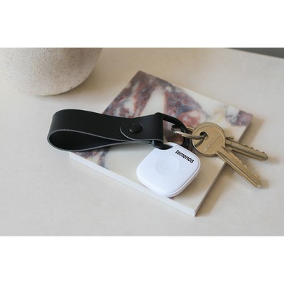 New Tile Mate with Full Grain Leather Key Fob