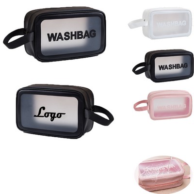 Frosted Transparent Cosmetic Bag