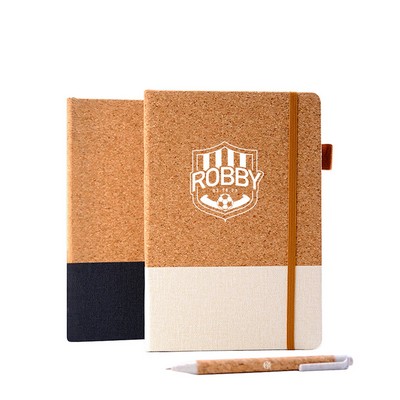 A5 Cork Notebook with Pen