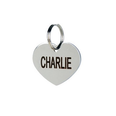 Metal Heart Shape Pet ID Tags Dog And Cat Tag For Medium & Large Size Dogs and Cats