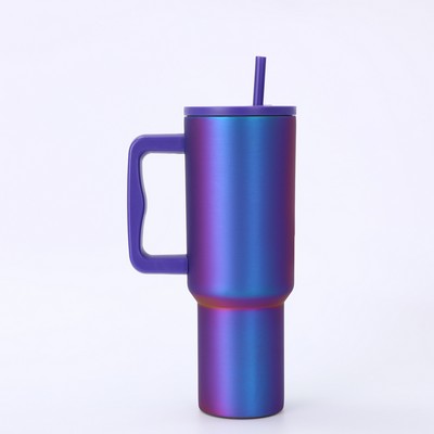 40oz Stainless Steel Tumbler with Handle