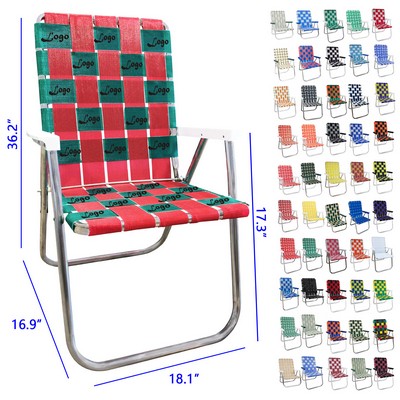 Folding Aluminum Webbed Chair for Camping