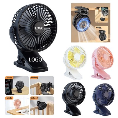 Compact Clip-On Fan for Desk and Travel