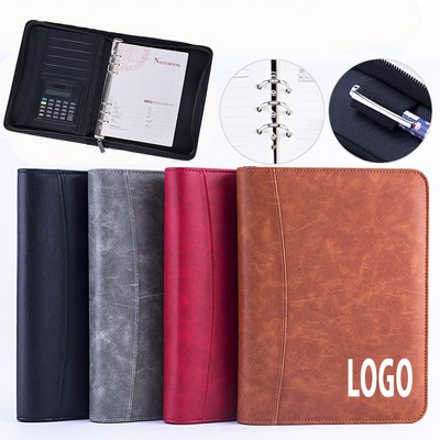 A5 Business Journals With Zipper & Calculator