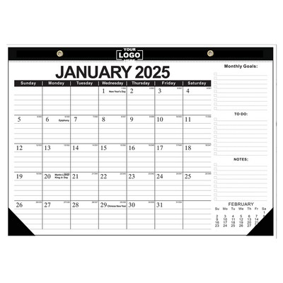 2025-2026 Desk Calendar Monthly Planner