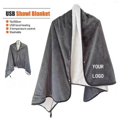 Heated Cape Blanket with USB