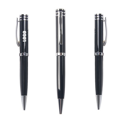 Black Business Executive Twist Metal Pen