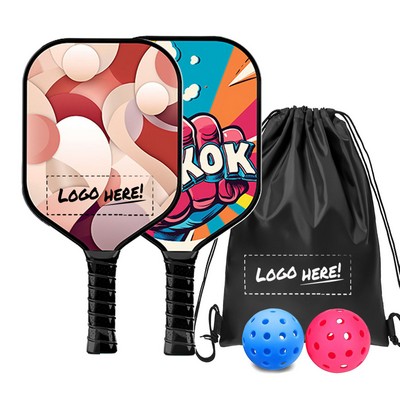 Pickleball Paddles Set With Bag And 2 Balls