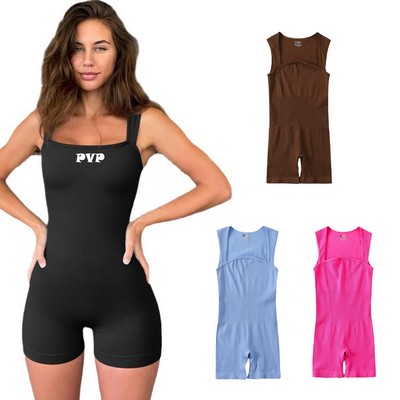 Women Seamless Sleeveless Jumpsuit