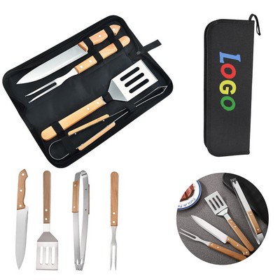 4-Piece Outdoor BBQ Tool Set – Grilling Essentials