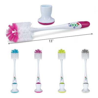 2 in 1 Bottle and Nipple Brush with Stand