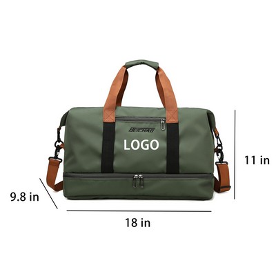 Versatile Travel Duffle with Wet/Dry Compartments