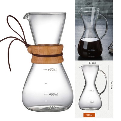 Pour Over Coffee Maker with Reusable Stainless Steel Filter