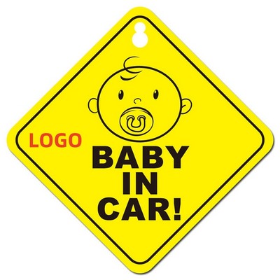 Baby in Car Board Sign