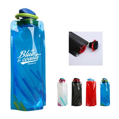 16 Oz Flexible Collapsible Hydration Bottle