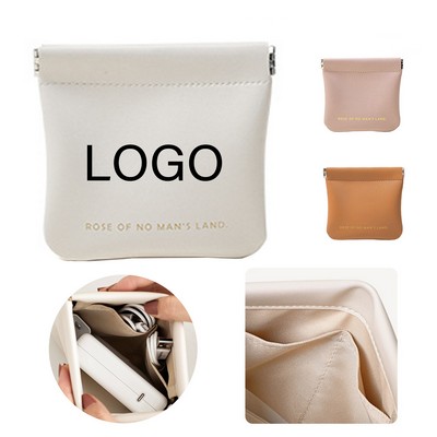 Square PU Leather Shrapnel Bag