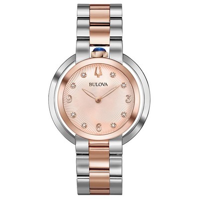 Bulova Watches Ladies' Rubaiyat Bracelet Watch w/Diamond Dial