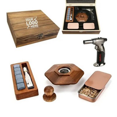 Cocktail Smoker Kit with Torch and Ice Stones