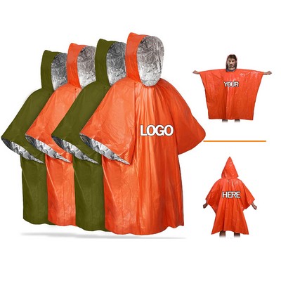 Thickened Emergency Rain Poncho