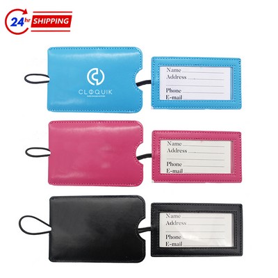 PU Leather Luggage Tag