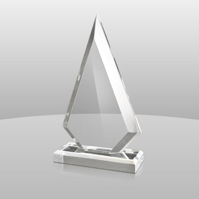 Clear Arrowhead Award (10 3/4"x6"x2")