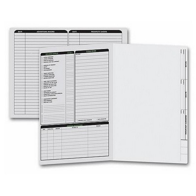 Letter Size Real Estate Folder w/ Left Panel Checklist