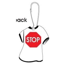 Stop Sign T-Shirt Zipper Pull