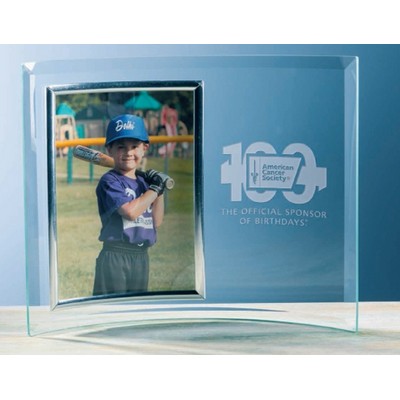 Broadway Vertical Picture Frame w/ Silver Trim (4"x6" Photo)