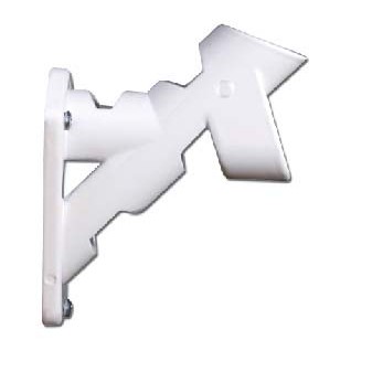 White Cast Aluminum Wall Bracket For 1" Flagpole